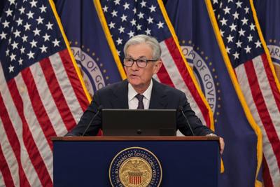 Federal Reserve Chair Powell Holds Monthly News Conference On Interest Rates