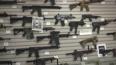 Guns at ammunition store